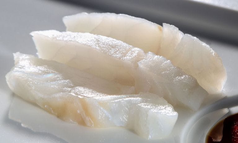 Fresh sliced cod